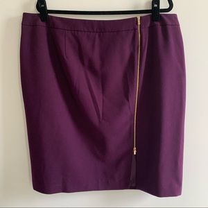 Calvin Klein Zipper Slit Accent Pencil Skirt 18W